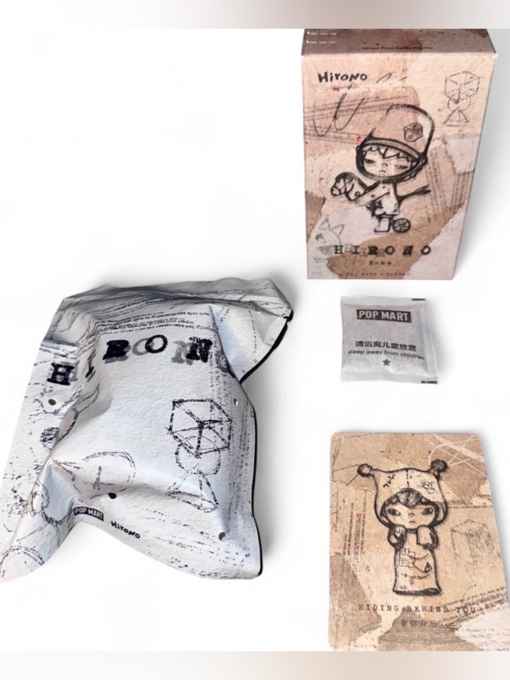 ✨ NEW POP MART Hirono ECHO Series – Confirmed “Hiding Behind You” ✨Sealed Bag